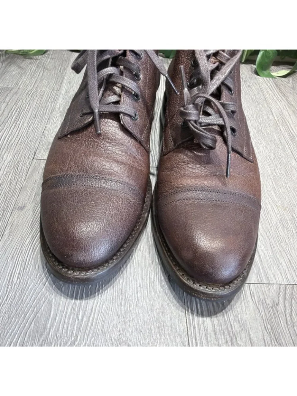 Thursday Boot Co. Cadet Leather Shoe-Natural Brown Men Size 9.5 US